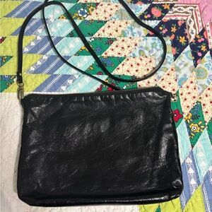 HOBO Kori Black Leather Crossbody Bag